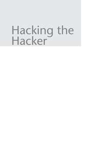 HACKING THE HACKER - ROGER A GRIMES