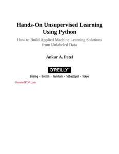 HANDS-ON UNSUPERVISED LEARNING USING PYTHON - ANKUR A PATEL