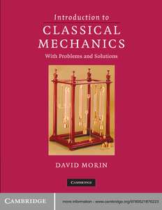 INTRODUCTION TO CLASSICAL MECHANICS - DAVID MORIN
