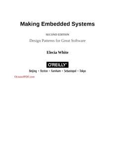 MAKING EMBEDDED SYSTEMS 2ND ED - ELECIA WHITE