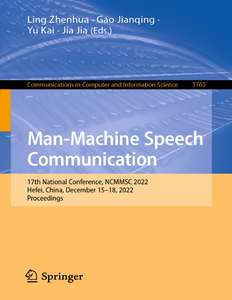 MAN-MACHINE SPEECH COMMUNICATION - LING ZHENHUA