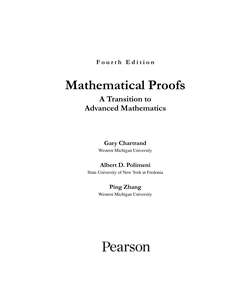 MATHEMATICAL PROOFS - GARY CHARTRAND