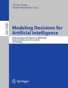 MODELING DECISIONS FOR ARTIFICIAL INTELLIGENCE - VICENC TORRA