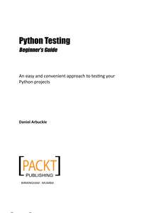PYTHON TESTING - DANIEL ARBUCKLE