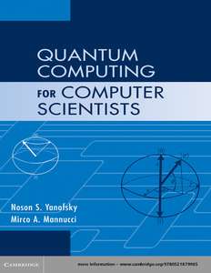 QUANTUM COMPUTING FOR COMPUTER SCIENTISTS - MIRCO A MANNUCCI