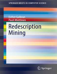 REDESCRIPTION MINING - ESTHER GALBRUN