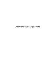 UNDERSTANDING THE DIGITAL WORLD - BRIAN W KERNIGHAN