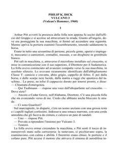VULCANO 3 - PHILIP K DICK