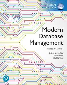 MODERN DATABASE MANAGEMENT 13TH EDITION - JHOFFER
