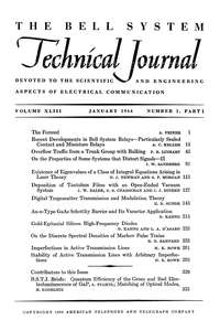 BSTJ V43N01 196401 PART 1