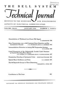 BSTJ V43N01 196401 PART 2