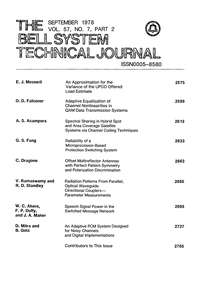 BSTJ V57N07 197809 PART 2