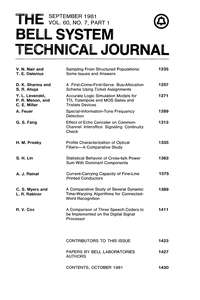 BSTJ V60N07 198109 PART 1