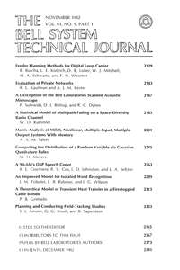 BSTJ V61N09 198211 PART 1