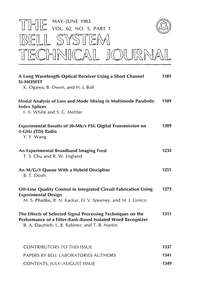 BSTJ V62N05 198305 PART 1