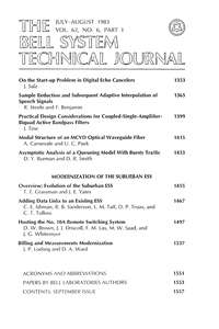 BSTJ V62N06 198307 PART 1