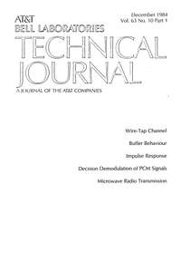 BSTJ V63N10 198412 PART 1