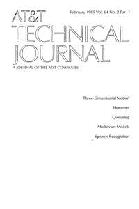 BSTJ V64N02 198502 PART 1