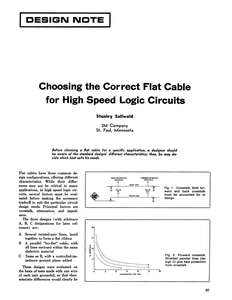 COMPUTER DESIGN V14 N12 197512 CHOOSING THE CORRECT FLAT CABLE FOR HIGH SPEED LOGIC CIRCUITS