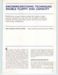 COMPUTER DESIGN V19 N02 198002 ENCODING-DECODING TECHNIQUES DOUBLE FLOPPY DISC CAPACITY