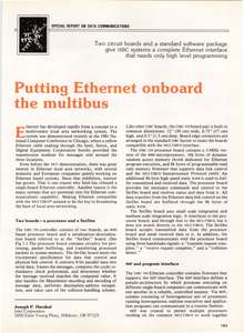COMPUTER DESIGN V20 N09 198109 PUTTING ETHERNET ON THE MULTIBUS