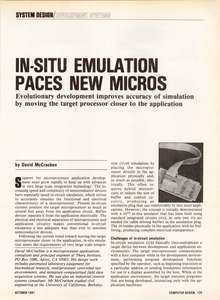 COMPUTER DESIGN V20 N10 198110 IN-SITU EMULATION