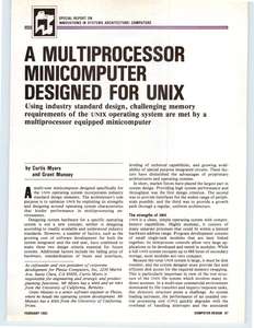 COMPUTER DESIGN V21 N02 198202 A MULTIPROCESSOR MINICOMPUTER DESIGNED FOR UNIX