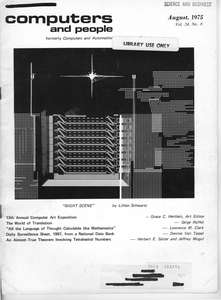 COMPUTERS AND PEOPLE V24 N08 197508