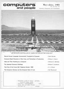 COMPUTERS AND PEOPLE V30 N05-06 198105