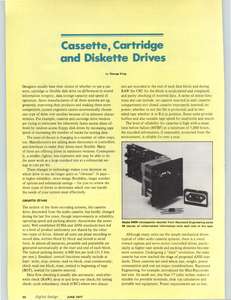 DIGITAL DESIGN V07 N06 197706 CASSETTE CARTRIDGE AND DISKETTE DRIVES