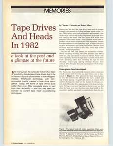DIGITAL DESIGN V11 N12 198112 TAPE DRIVES AND HEADS IN 1982