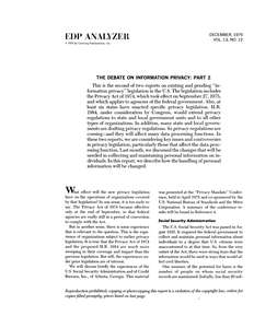 EDP ANALYZER V13N12 1975