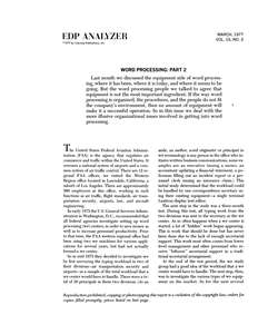 EDP ANALYZER V15N03 1977