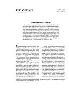 EDP ANALYZER V15N04 1977