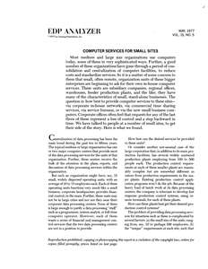 EDP ANALYZER V15N05 1977