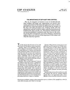 EDP ANALYZER V15N06 1977