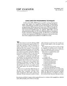 EDP ANALYZER V15N11 1977