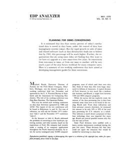 EDP ANALYZER V16N05 1978