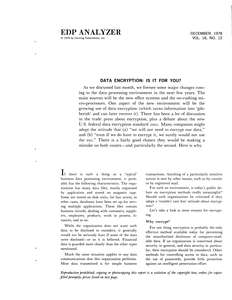 EDP ANALYZER V16N12 1978