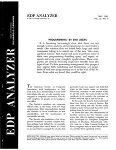 EDP ANALYZER V19N05 1981