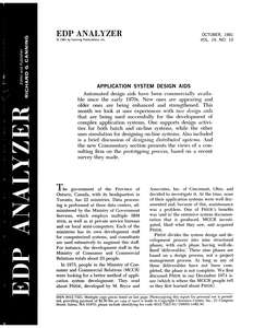 EDP ANALYZER V19N10 1981