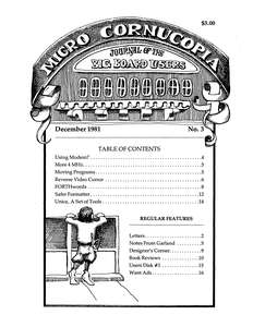 MICRO CORNUCOPIA #03 DEC81