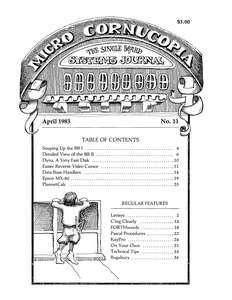 MICRO CORNUCOPIA #11 APR83