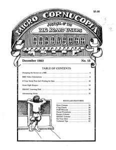 MICRO CORNUCOPIA #15 DEC83