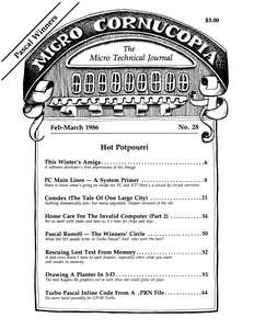 MICRO CORNUCOPIA #28 FEB86