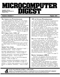 MICROCOMPUTER DIGEST V02N02 AUG75
