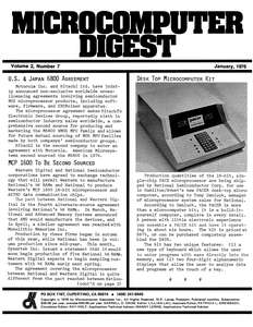 MICROCOMPUTER DIGEST V02N07 JAN76