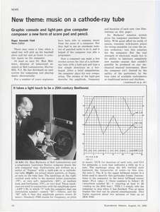 ELECTRONIC DESIGN V14 N19 19660816 MATHEWS COMPUTER MUSIC