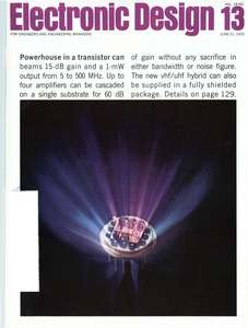 ELECTRONIC DESIGN V18 N13 19700621