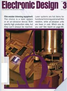 ELECTRONIC DESIGN V20 N03 19720203